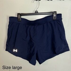 Navy Under Armour Athletic Shorts